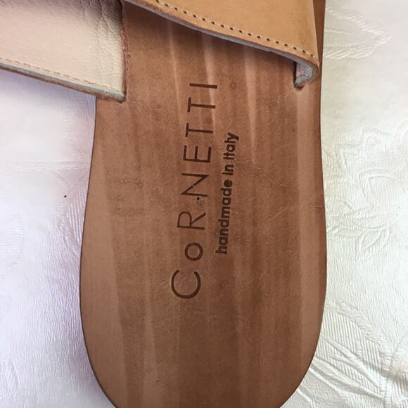 CorNETTI Double Strap Slip On Sandals Brown EU 44 - Picture 3 of 11